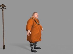 buddhist monk Model 3D