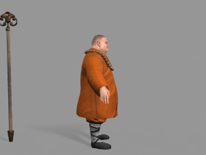 buddhist monk Model 3D