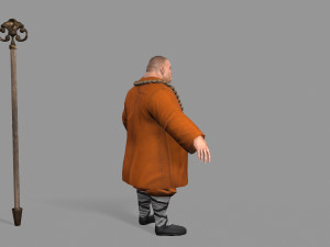 buddhist monk Model 3D