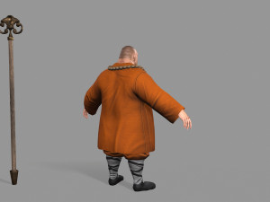 buddhist monk Model 3D