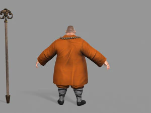 buddhist monk 3D Model