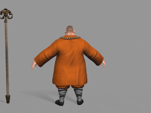 buddhist monk Model 3D