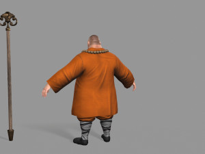 buddhist monk Model 3D