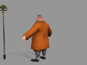 buddhist monk Model 3D