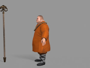 buddhist monk Model 3D