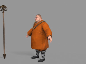 buddhist monk Model 3D