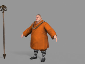 buddhist monk Model 3D