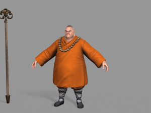 buddhist monk Model 3D