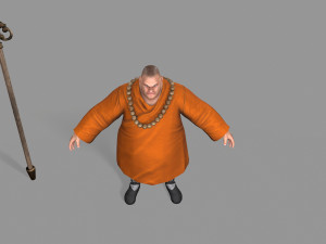buddhist monk Model 3D