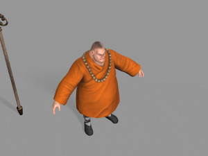 buddhist monk Model 3D