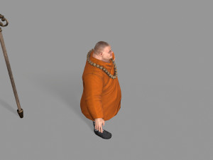 buddhist monk Model 3D