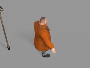 buddhist monk Model 3D