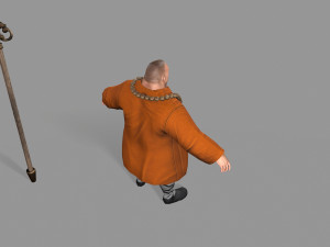 buddhist monk Model 3D