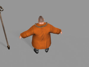 buddhist monk Model 3D
