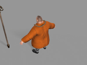 buddhist monk Model 3D