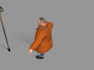 buddhist monk Model 3D