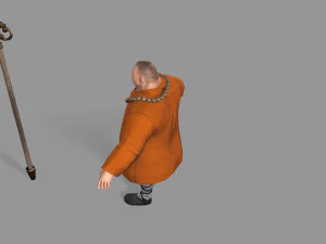 buddhist monk 3D Model