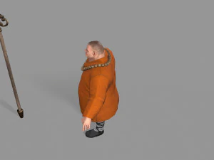 buddhist monk 3D Model