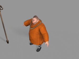 buddhist monk Model 3D
