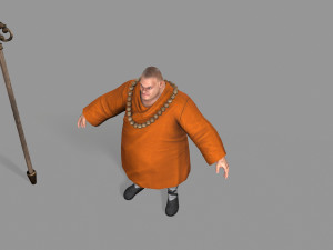 buddhist monk Model 3D