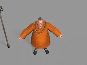 buddhist monk 3D Model