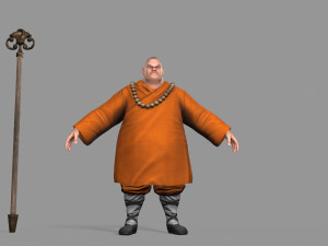 buddhist monk Model 3D