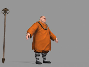 buddhist monk Model 3D