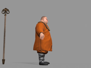 buddhist monk Model 3D
