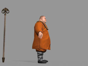 buddhist monk 3D Model