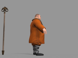 buddhist monk Model 3D