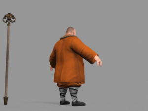 buddhist monk Model 3D