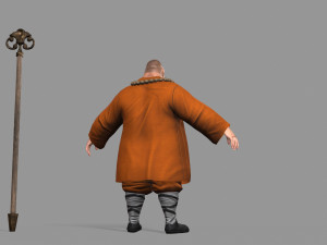 buddhist monk Model 3D