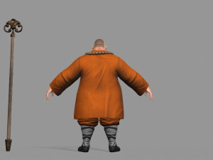 buddhist monk Model 3D