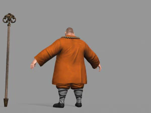 buddhist monk 3D Model
