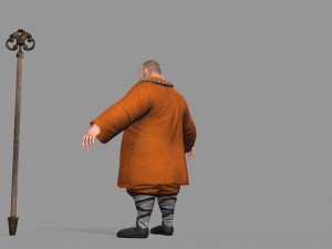buddhist monk Model 3D
