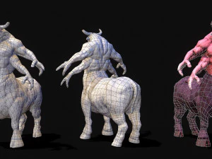 warrior bull 3D Model