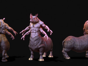 warrior rhino 3D Model