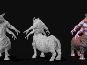 rinoceronte guerriero Modello 3D