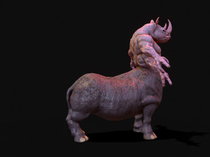 warrior rhino 3D Model