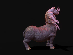 rinoceronte guerriero Modello 3D