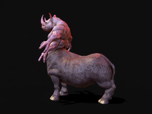 warrior rhino 3D Model