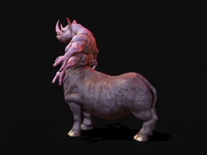 rinoceronte guerriero Modello 3D