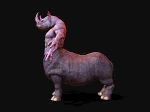 rinoceronte guerriero Modello 3D