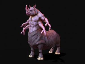 rinoceronte guerriero Modello 3D