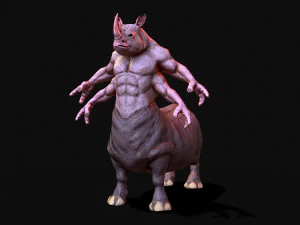 rinoceronte guerriero Modello 3D