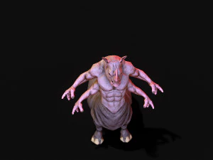 rinoceronte guerriero Modello 3D