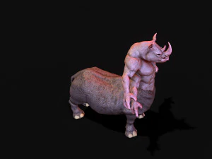 rinoceronte guerriero Modello 3D