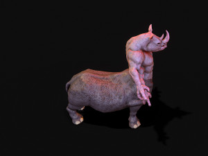 warrior rhino 3D Model