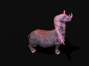 rinoceronte guerriero Modello 3D