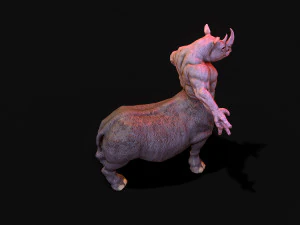 rinoceronte guerriero Modello 3D